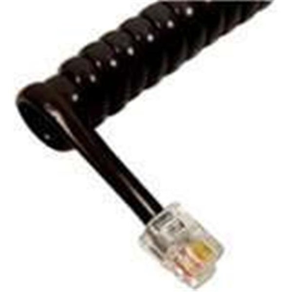 Cablesys Cablesys GCHA444006-FBK Telephone Handset Cord With Black Cable With 1.5 in. Lead 6 ft. GCHA444006-FBK